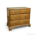George II Inlaid Walnut Veneer Chest of Drawers