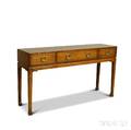 Smith  Watson Teak Threedrawer Console Table