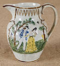 Two Prattware pitchers 19th c
