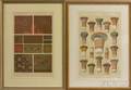 Three Framed Handcolored Engravings from Grammar of Ornament