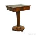 George IV Rosewood Veneer Lifttop Pedestal Stand
