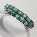 Navajo Silver and Turquoise Bracelet