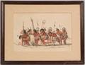 Framed Color Lithograph by George Catlin