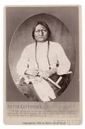 Framed Sitting Bull Cabinet Card by Bailey Dixon and Mead