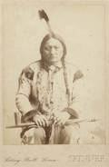 Framed Albumen Print Cabinet Card of Sitting Bull
