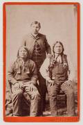Arapaho Chief Black Coal Coolidge and Painting Horse Cabinet Card by Baker and Johnson