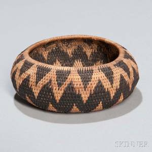 Pomo Single Rod Basketry Bowl