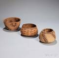 Three Northern California Basketry Bowls