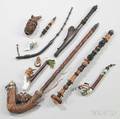Ten German Pipes Parts and Accessories