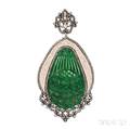 Jade and Diamond Pendant