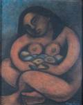 Diego Rivera Pastel Nude Drawing