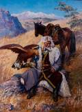 Nazarov Bercutchi Falcon Hunter Oil on Canvas