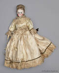 French bisque head and shoulder doll