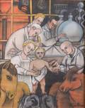 Diego Rivera Estudio for Vaccination Drawing