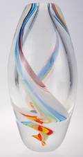 Murano Style Art Glass Vase