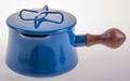 Dansk Kobenstyle Blue Enamel Lidded Sauce Pan
