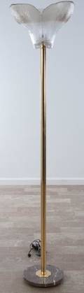 Torchiere Tulip Form Floor Lamp