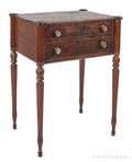 Massachusetts Sheraton mahogany work stand ca 1810