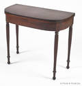 Sheraton style mahogany card table
