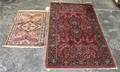 Two Sarouk Mats