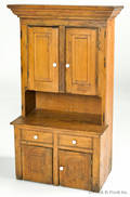 Miniature pine stepback cupboard