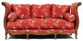 A Louis XV Style Upholstered Walnut Day Bed