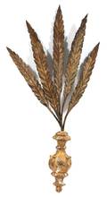 An Italian Giltwood and Gilt Metal Wall Applique