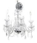 A Cut Glass Five Light Chandelier