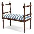 A Louis XVI Style Walnut Bench