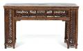 A Chinese Carved Elmwood Console Table