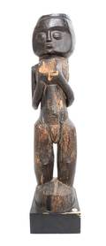 An African Carved Wood Male Figure