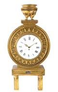 A Continental Giltwood Cartel Clock
