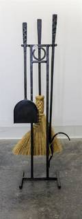 A Cast Iron Fireplace Tool Set