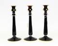 A Group of Three Murano Glass Candlesticks