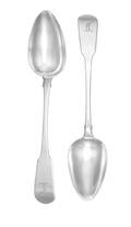 A Pair of Irish George III Silver Serving Spoons