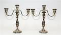 A Pair of American Silver Candlesticks