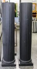 A Pair of Ebonized Pedestals
