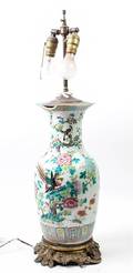 A Chinese Vase Mounted as a Lamp