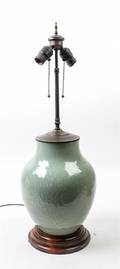 A Chinese Celadon Glazed Porcelain Vase