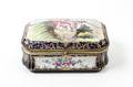 A Sevres Style Gilt Metal Mounted Porcelain Table Casket