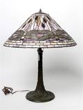 An American Leaded Glass Table Lamp