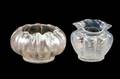 Two Carder Steuben Verre de Soie Bud Vases