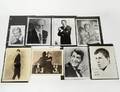 EIGHT AUTOGRAPHED STUDIO PHOTOGRAPHS OF