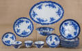 Twenty pieces of flow blue china