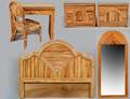 VINTAGE PENCIL REED BAMBOO BEDROOM SET