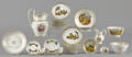 Group of Paris porcelain with cottage scenes