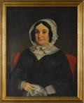 American oil portrait of a woman