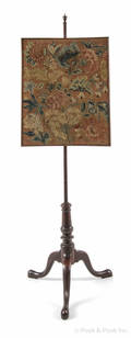 Queen Anne mahogany pole screen ca 1760