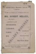 Albert Hall Program Hellers Wonders
