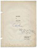 Miller Arthur Original Rehersal Script for The First